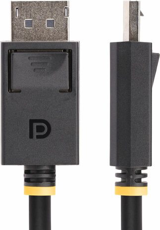 DisplayPort 2.1 kabel (1 meter, 16K 60 Hz support, 80 Gbps data transfer rate, zwart)