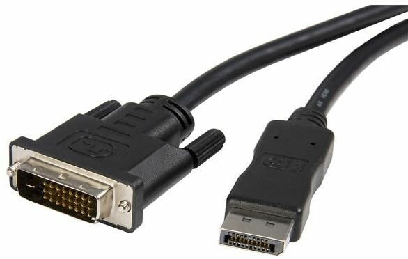 DisplayPort naar DVI converter M/M (zwart)