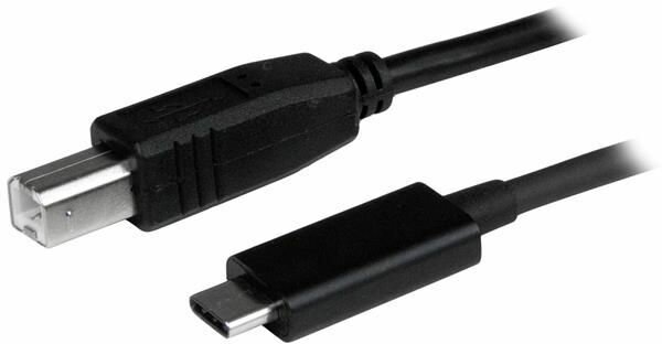 USB-C naar USB-B Kabel (M/M, 1 meter, USB 2.0)