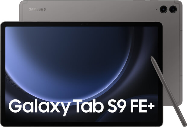 Galaxy Tab S9FE+ (12,4&quot;, 2560 x 1600, 128 GB opslag, 8 GB RAM, 5G, Android 13, grijs)