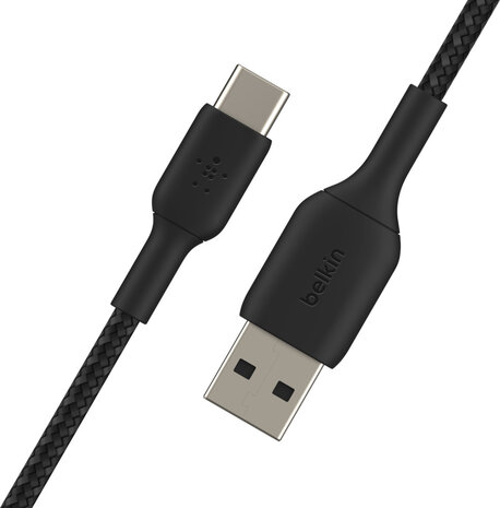 Boost Charge USB-kabel :  USB-C M naar USB M (2 m, zwart)