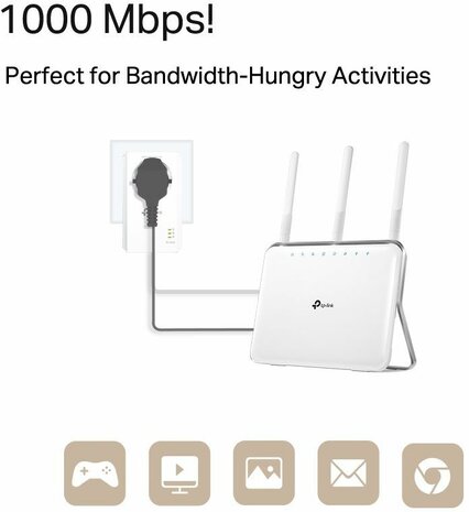 TL-PA7017P KIT Gigabit Passthrough Powerline Starter Kit (HomePlug AV, HomePlug AV 2.0, IEEE 1901, 2-pack)