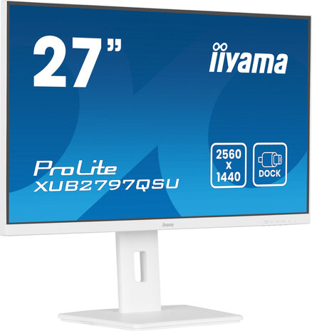 ProLite XUB2797QSU-W2 LED 27&quot;, 2560 x 1440 QHD, 100 Hz, IPS, 1300:1, 1 ms, HDMI, DisplayPort, speakers, mat wit