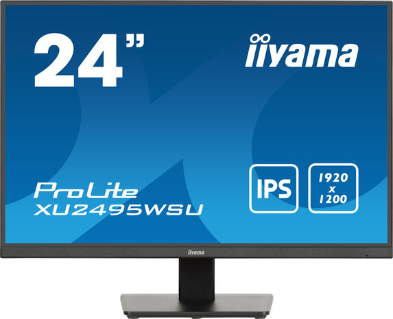 ProLite XU2495WSU-B7 LED 24,1&quot;, 1920 x 1200 WUXGA, 75 Hz, IPS, 1000:1, 4 ms, HDMI, DisplayPort, speakers, mat zwart