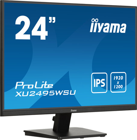 ProLite XU2495WSU-B7 LED 24,1&quot;, 1920 x 1200 WUXGA, 75 Hz, IPS, 1000:1, 4 ms, HDMI, DisplayPort, speakers, mat zwart