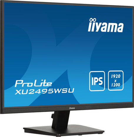 ProLite XU2495WSU-B7 LED 24,1&quot;, 1920 x 1200 WUXGA, 75 Hz, IPS, 1000:1, 4 ms, HDMI, DisplayPort, speakers, mat zwart