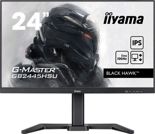 G-Master Black Hawk GB2445HSU-B2 24&quot;, 1920 x 1080 Full HD, IPS, USB-Hub, pivot