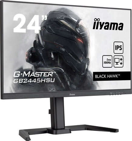 G-Master Black Hawk GB2445HSU-B2 24&quot;, 1920 x 1080 Full HD, IPS, USB-Hub, pivot