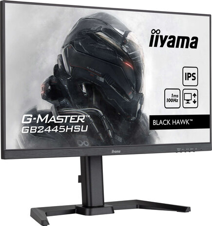 G-Master Black Hawk GB2445HSU-B2 24&quot;, 1920 x 1080 Full HD, IPS, USB-Hub, pivot