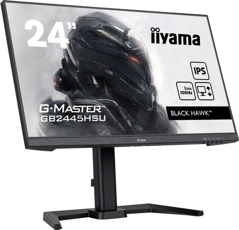 G-Master Black Hawk GB2445HSU-B2 24&quot;, 1920 x 1080 Full HD, IPS, USB-Hub, pivot