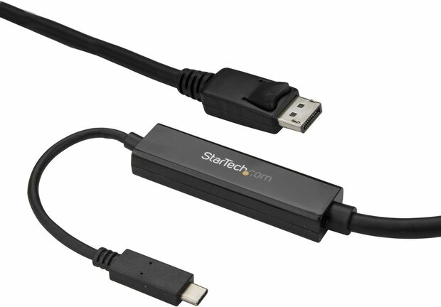 USB-C naar DisplayPort kabel (4K 60 Hz, zwart)