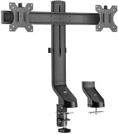 Monitor desk mount stand crossbar (2 schermen, in hoogte verstelbaar)