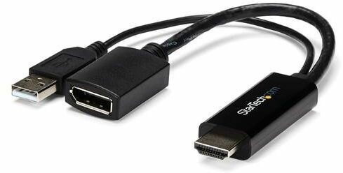 HDMI naar DisplayPort Converter (met USB Power, 4K ondersteuning)