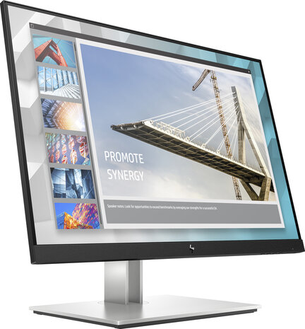 E24i G4 LED 24&quot;, 1920 x 1200 WUXGA, IPS, 1000:1, 5 ms, HDMI, VGA, DisplayPort, zwart