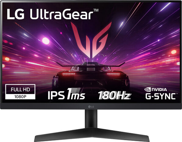 UltraGear 24GS60F-B LED gaming 24&quot;, 1920 x 1080 Full HD 180 Hz, IPS, 1000:1, HDR10, 1 ms, HDMI, DisplayPort