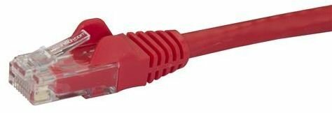 Cat6 Patchkabel (snagless RJ45 connectors, rood, 10 meter)