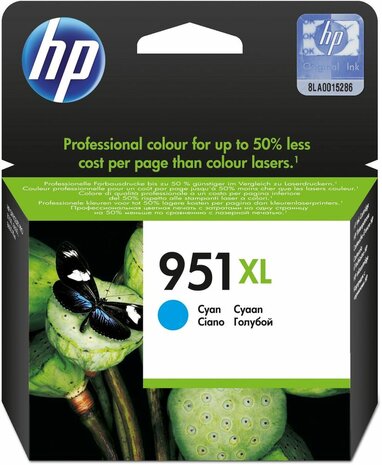 CN046AE inkjetcartridge cyaan nr. 951XL (1500 afdrukken)