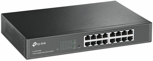 TL-SG1016DE JetStream Switch (managed, 16 poorten, 10/100/1000 Mbit, rack-mountable)