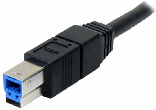 SuperSpeed USB 3.0 kabel A-B M/M (3 meter, zwart)