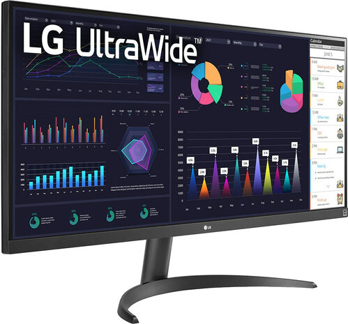 UltraWide 34WQ500-B LED 34&quot;, 2560 x 1080 UWFHD, 100 Hz, IPS, HDR10, 1 ms, HDMI, DisplayPort