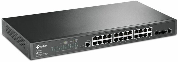 TL-SG3428 JetStreamT 24-poort Gigabit L2+ Managed Switch (met 4 SFP slots)