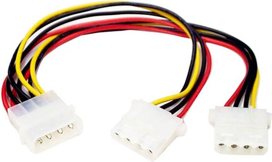 4-pin power Y splitter : M naar 2 x F