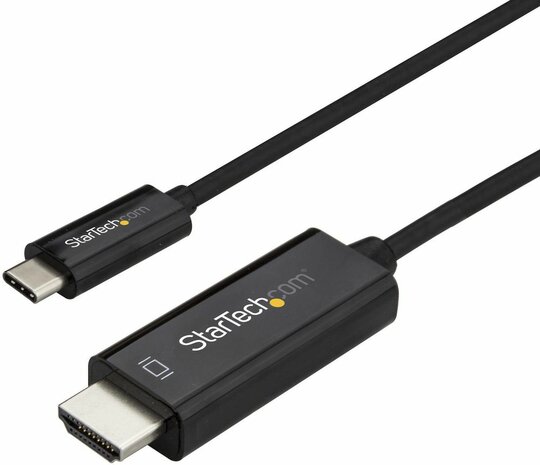 USB-C naar HDMI-kabel (4K, 60 Hz, zwart, Thunderbolt 3 compatibel)