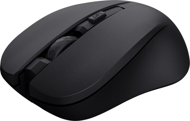 Mydo Silent Wireless Mouse (geavanceerde stille knoppen, zwart)