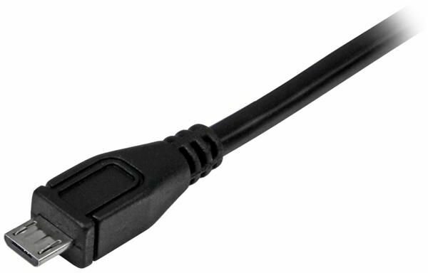 USB-C naar micro-B kabel M/M (zwart, 1 meter)