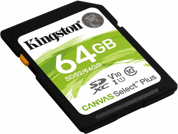 SDS2/64GB Canvas Select Plus Flash memory card 64 GB (Video Class V10, UHS-I U1, Class 10, SDXC UHS-I)