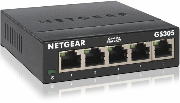 GS305-300PES Switch (5 x 10/100/1000 Mbps)