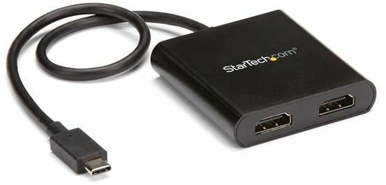 USB-C naar HDMI Multi Monitor Splitter (Thunderbolt 3 compatibel, 2-poort MST Hub)