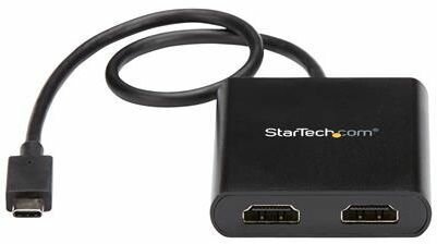 USB-C naar HDMI Multi Monitor Splitter (Thunderbolt 3 compatibel, 2-poort MST Hub)