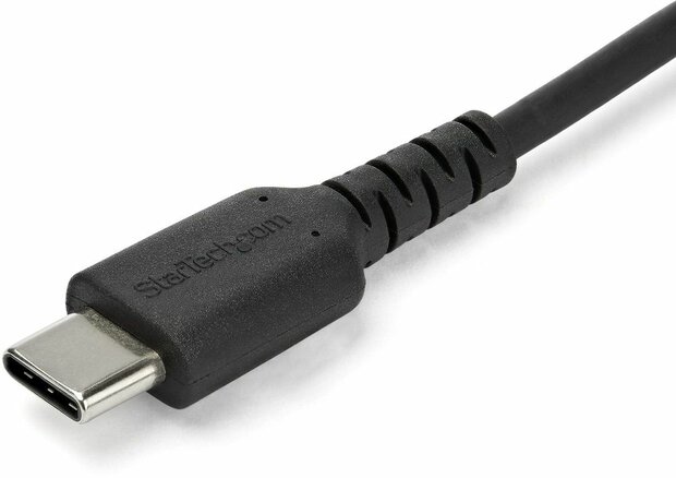 RUSB2AC1MB USB-A M naar USB-C M kabel (zwart, 1 meter)