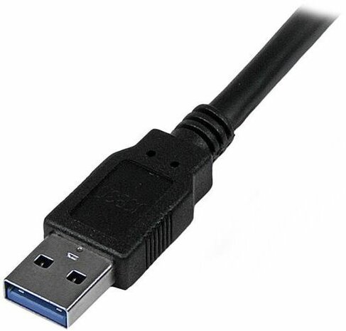 USB 3.0 kabel A M naar A M (3 meter, zwart)