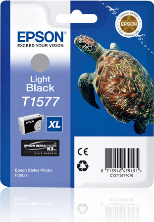 T1577 inkjetcartridge licht-zwart