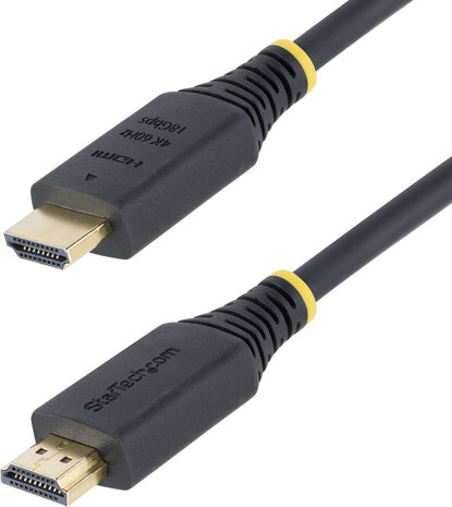 HDMI2-CABLE-4K60-4M Premium Certified High Speed HDMI Cable (4K 60 Hz, M/M, 4 meter, zwart)