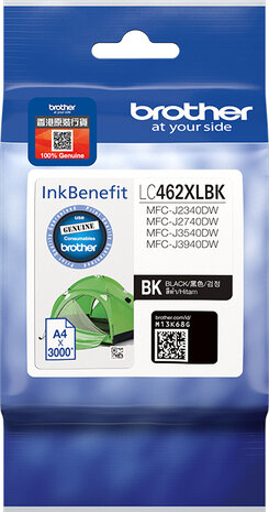 LC462XLBK inkjetcartridge zwart