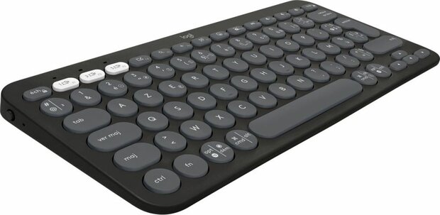 Pebble Keys 2 K380s Keyboard (Bluetooth LE, Azerty Frans, grafiet)