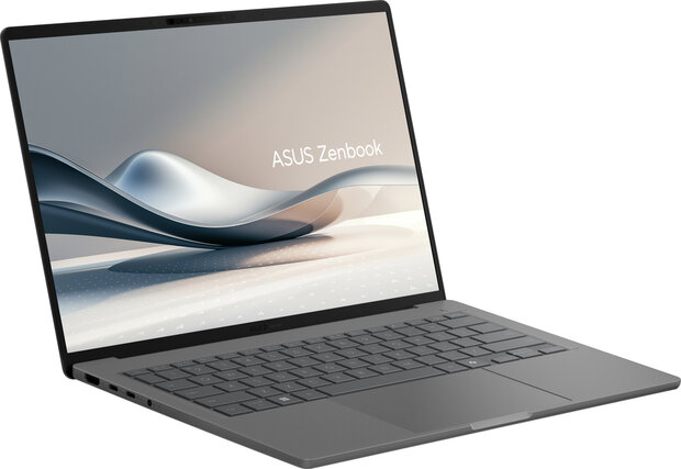 Zenbook A14 UX3407QA-QD220W-BE AI (14&quot; WUXGA OLED, Qualcomm Purwa SE, 32 GB RAM, 1000 GB PCIe NVMe SSD, Qualcomm Adreno Graphics, Windows 11 Home, grijs, Azerty)