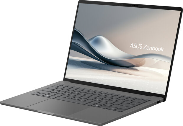 Zenbook A14 UX3407QA-QD220W-BE AI (14&quot; WUXGA OLED, Qualcomm Purwa SE, 32 GB RAM, 1000 GB PCIe NVMe SSD, Qualcomm Adreno Graphics, Windows 11 Home, grijs, Azerty)