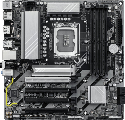 Socket 1851 : B860M DS3H WIFI6E (DDR5, 2 x M.2, 2 x DisplayPort, HDMI)