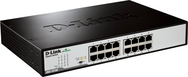 DGS-1016D/E Switch (16 poorten 10/100/1000 Mbps, desktop)