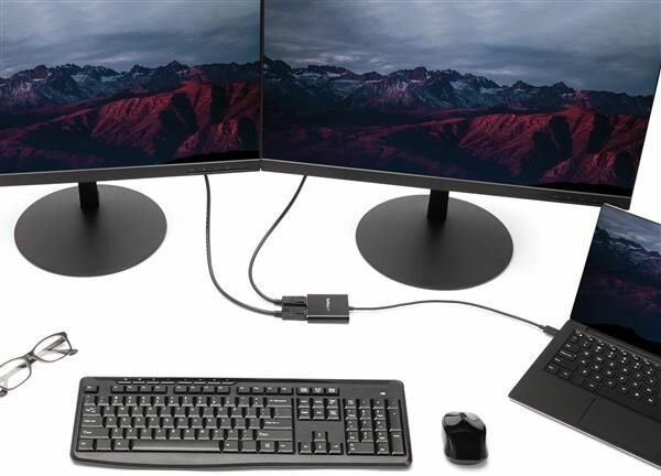 USB-C naar DisplayPort Multi Monitor Splitter (USB Type-C naar 2 x DisplayPort)