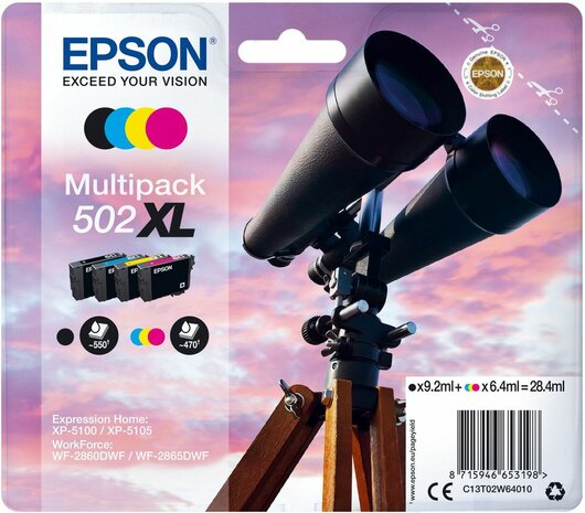 T02W6 inkjetcartridges multipack 502XL