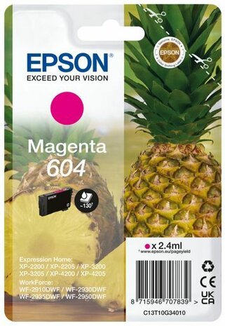 Inkjetcartridge 604 magenta (2,4 ml)