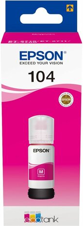 C13T00P340 inkjet fles EcoTank 104 magenta (65 ml)