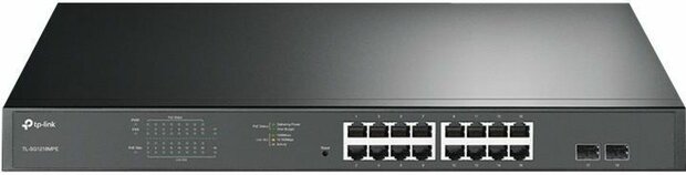 TL-SG1218MPE JetStream Switch (smart, 16 x 10/100/1000 PoE+ 2 x Gigabit SFP, rack-mountable, PoE+ 192 Watt)