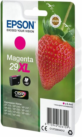 T2993 inkjetcartridge 29XL magenta (450 afdrukken)