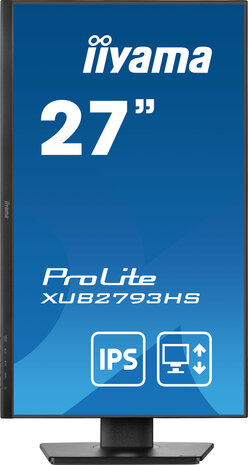 ProLite XUB2793HS-B7 LED 27&quot;, 1920 x 1080 Full HD, 100 Hz, IPS, 1300:1, 1 ms, HDMI, DisplayPort, speakers, mat zwart